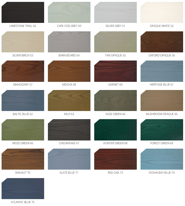 Exterior Wood Stain Colors - Heritage Blue - Wood Stain Colors